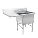 Single sink with drain board Left orRight 24″x24″ & 30″X51″