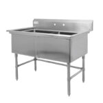Double sink 24″x24″ et 30″x54″