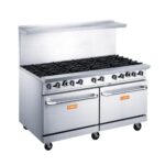 Brika BGR-10B 60″ Natural Gas Range With 10 Open Burner