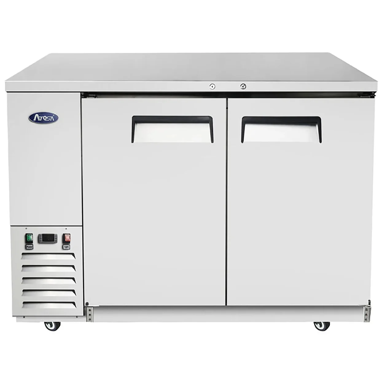 Atosa-MBB48GR-Stainless-Steel-48-Double-Door-Back-Bar-Cooler-Various-Configurations_1244x1244 Atosa MBB48GR Stainless Steel 48" Double Door Back Bar Cooler - Various Configurations – Image 1