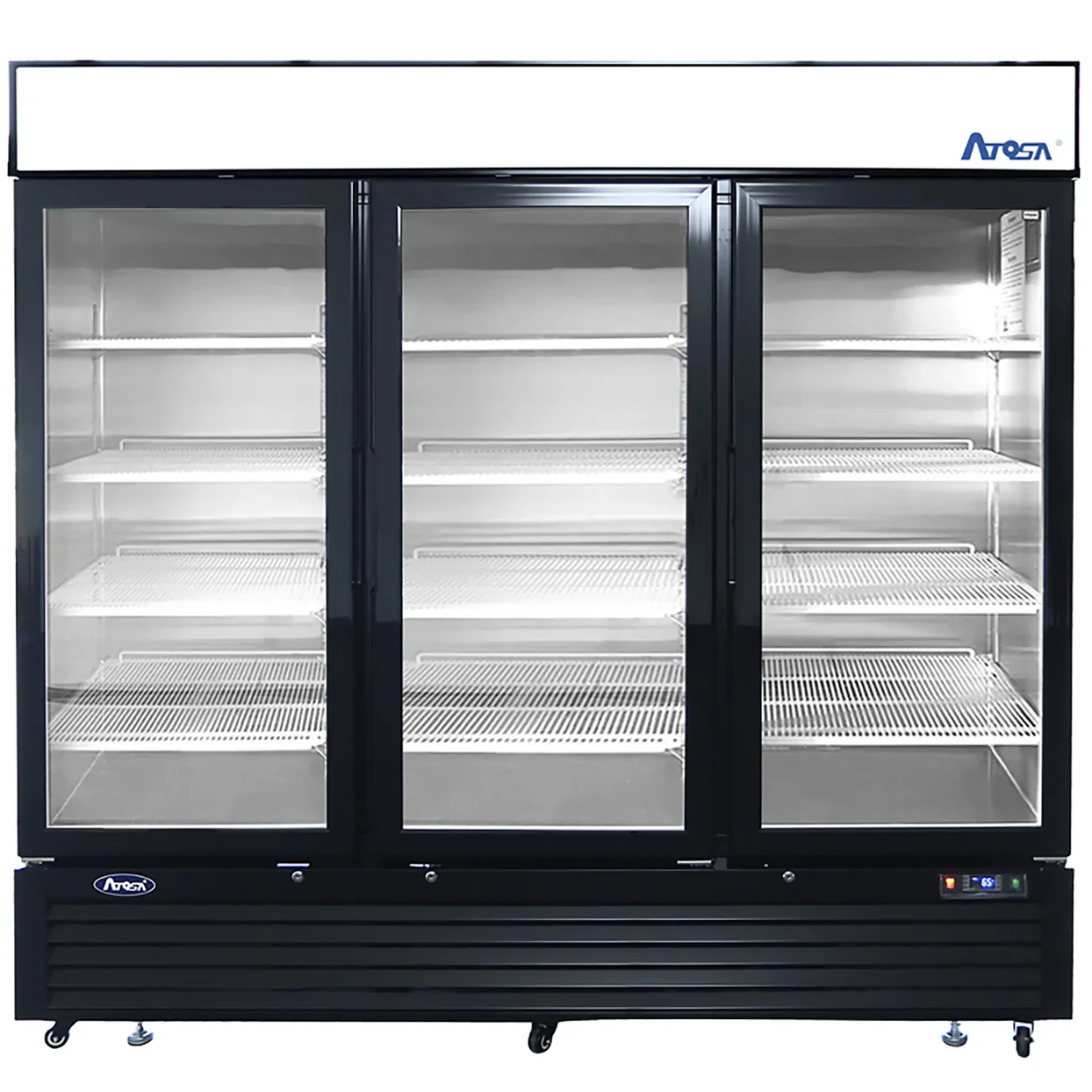 Atosa-MCF8728GR-Triple-Door-82-Wide-Display-Freezer_1244x1244 Atosa MCF8728GR Triple Door 82" Wide Display Freezer – Image 1