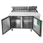 Atosa MPF8202GR Double Door 67" Refrigerated Pizza Prep Table – Image 3