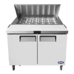 Atosa MSF8306GR Double Door 48" Refrigerated Mega Top Sandwich Prep Table – Image 3