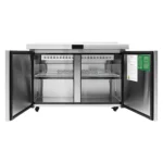 Atosa MSF8306GR-NTCV Double Door 48" Refrigerated Mega Top Sandwich Prep Table with Night Cover – Image 3