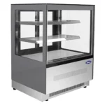 Atosa RDCS-35 Square Glass 2 Tier 36" Refrigerated Pastry Display Case – Image 3