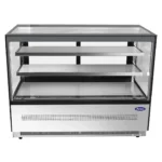 Atosa RDCS-60 Square Glass 2 Tier 60" Refrigerated Pastry Display Case – Image 2
