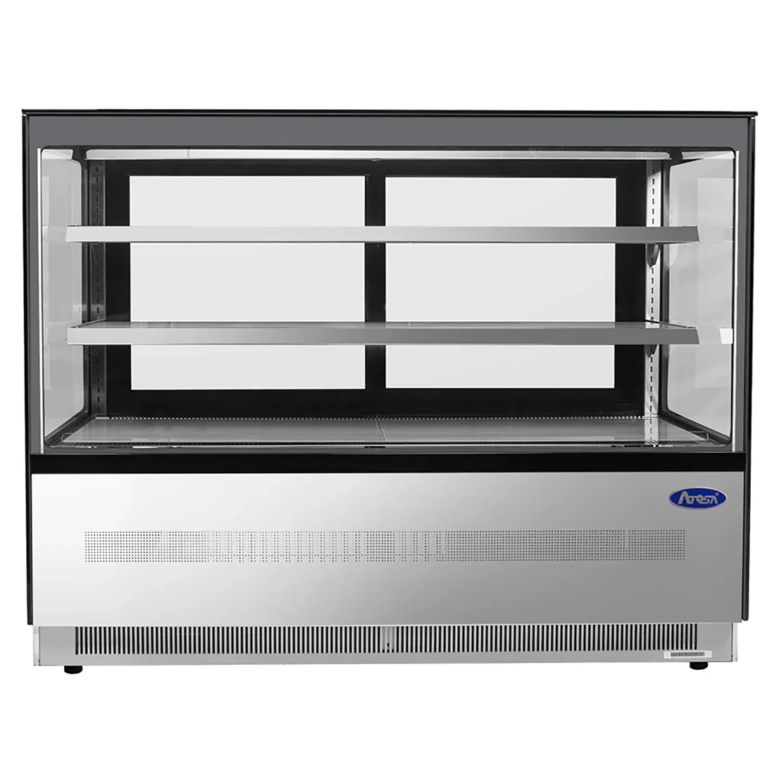 Atosa-RDCS-60-Square-Glass-2-Tier-60-Refrigerated-Pastry-Display-Case_1106x1106 Atosa RDCS-60 Square Glass 2 Tier 60" Refrigerated Pastry Display Case – Image 1