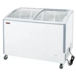 New Air NIF-49-CG Double Door 49"W Curved Glass Display Chest Freezer