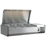 Omcan 46658 Refrigerated 46" Topping Rail with Stainless Steel Cover